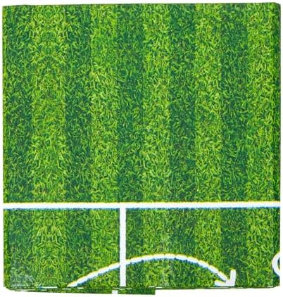BLUE PANDA 3 Pack Grass Table Cloths for Soccer Parties