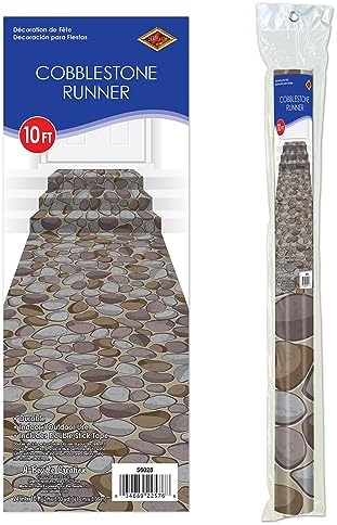 Beistle Cobblestone Aisle Runner Medieval Theme Decor