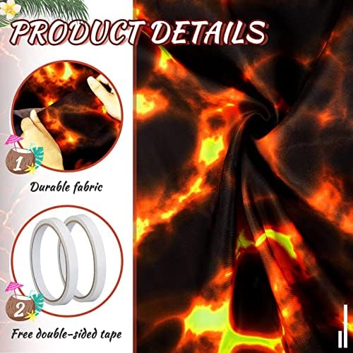 Tudomro 2 Pack Lava Themed Aisle Runners