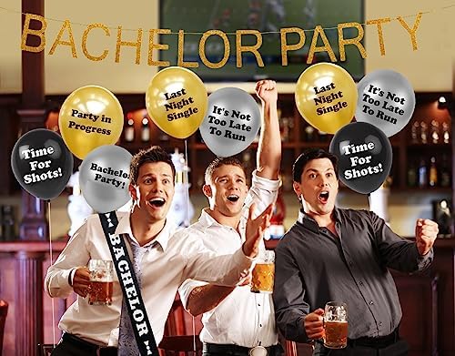 Brosash Bachelor Party Decorations 26 Piece Set