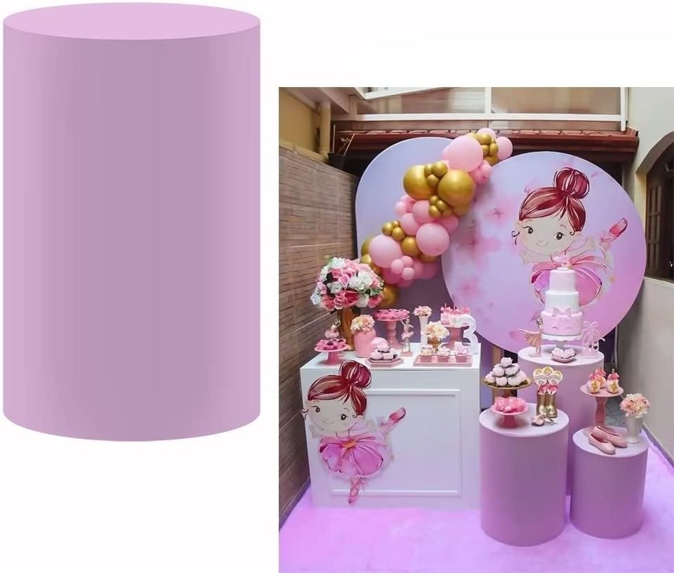 Lilac Pedestal Covers for Parties and Events