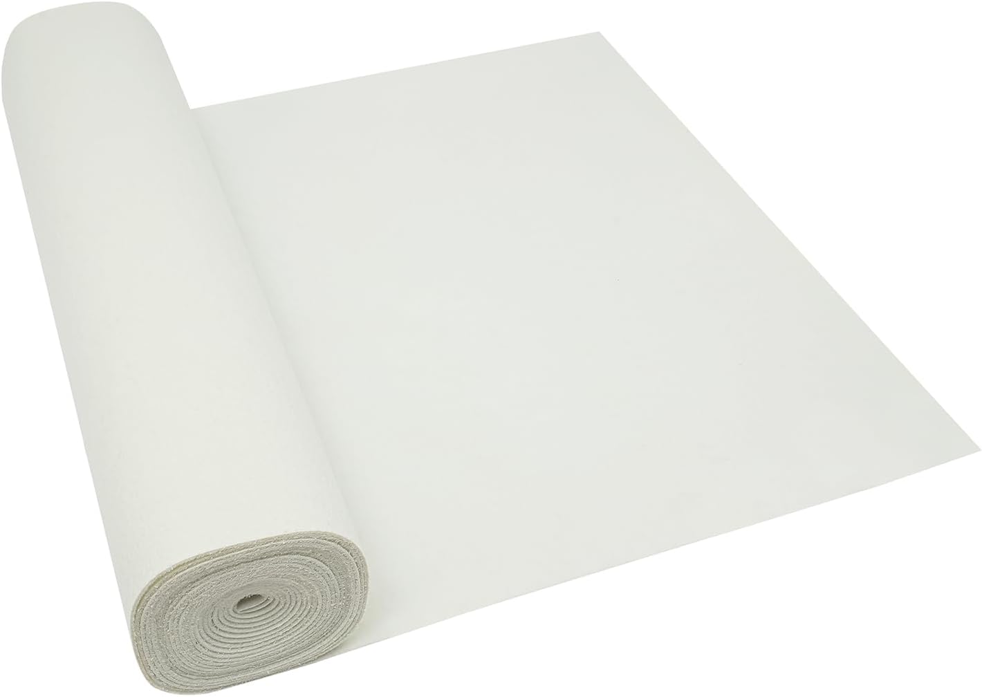 White Wedding Carpet Aisle Runner with Floral Print