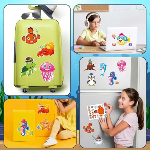 Ocean Stickers for Kids 48 Sheets Creative Sea Creatures
