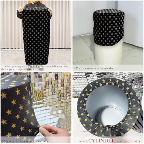 5 Piece Stretch Cylinder Covers for Dessert Tables