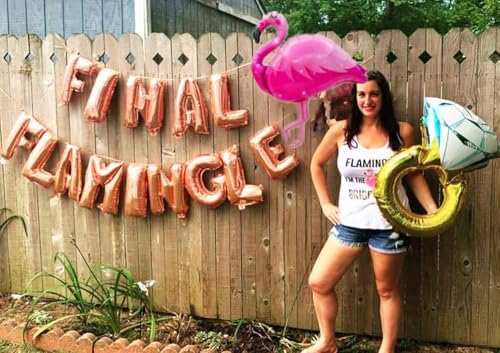 Rose Gold Final Flamingle Balloons Bachelorette Party Decor