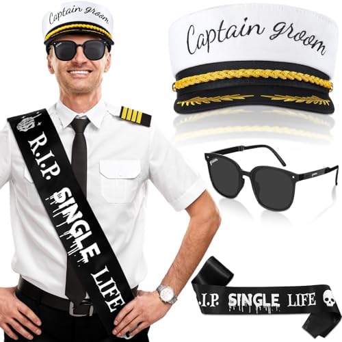 JaGely 3 Pcs Groom Party Accessories Set