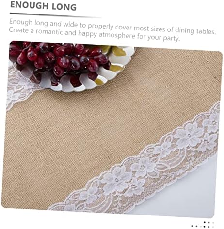 Zerodeko Rustic Lace Table Runner for Home and Parties