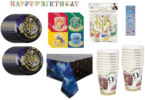 Harry Potter Birthday Party Supplies Decoration Bundle Pack Serves 16