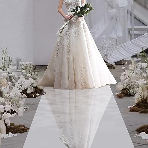 Silver Mirror Rug Wedding Aisle Runner 65x3ft