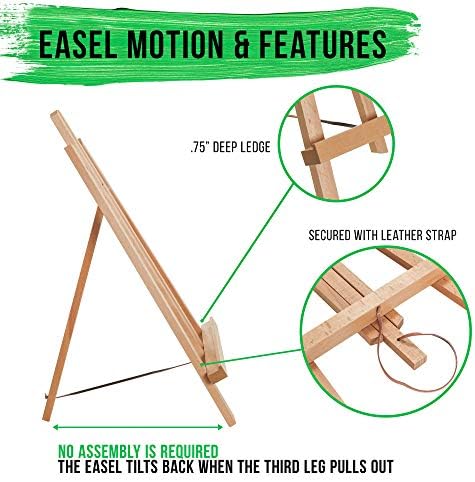 US Art Supply 18 Inch Large Tabletop A-Frame Easel 12 Pack