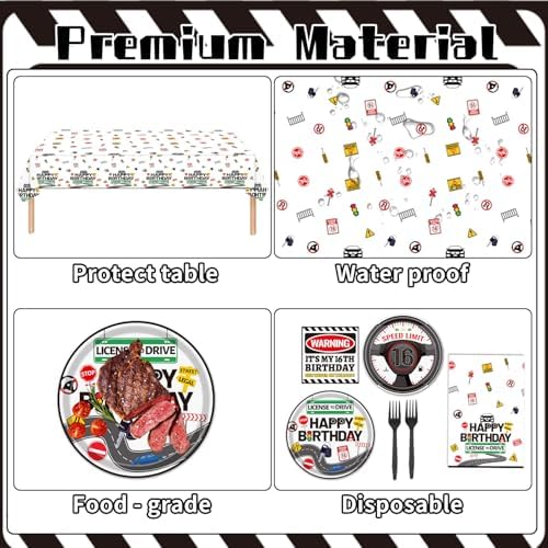 Drivers License 16th Birthday Party Table Set