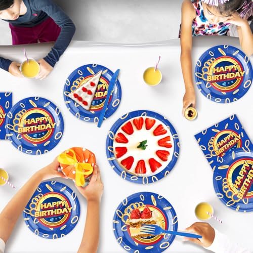 40Pcs S-onic Party Decoration Set with Napkins and Plates