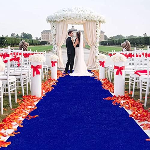 KAMPCO 2mm Blue Aisle Runner Carpet for Weddings and Events
