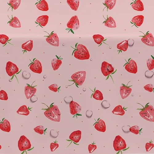 Strawberry Birthday Party Decorations Tablecloth 3 Pcs 54x108 Inches