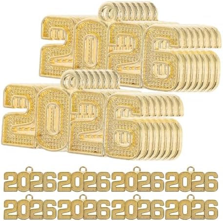 LUOZZY 100pcs Alloy Keychain Charms for DIY Jewelry Graduation Accessories