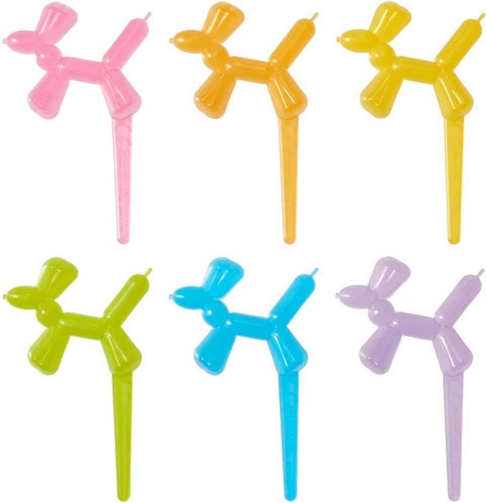 Balloon Animal Cupcake Picks - 24 Assorted