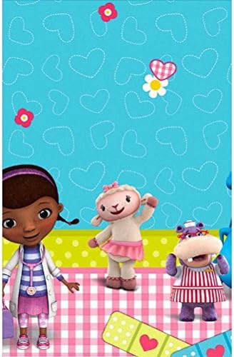 Doc McStuffins Blue Pink Table Cover 54x96