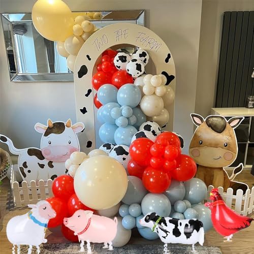 Farm Animals Party Decorations 138Pcs Balloon Kit