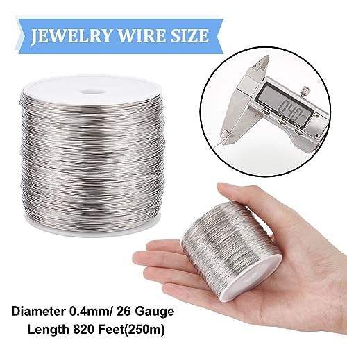 BENECREAT 820 Feet Tiger Tail Beading Wire 26 Gauge