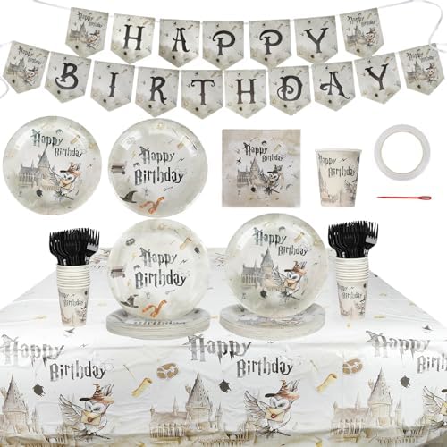 152pcs Magical Wizard Party Supplies Kit