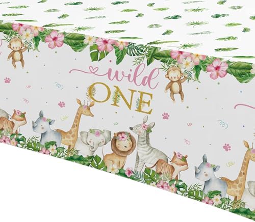 Wild One Birthday Decorations Tablecloth Set