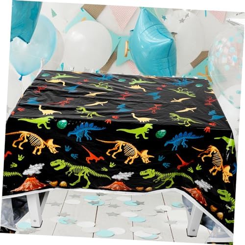 VICASKY Dinosaur Themed Birthday Tablecloth for Parties and Gatherings