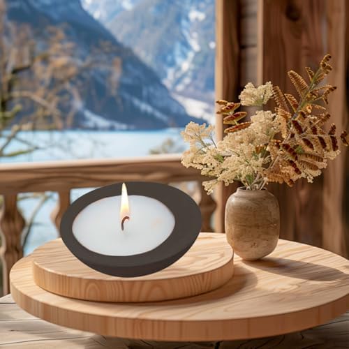 Large Round Resin Casting Mold for Candle Holders and Storage