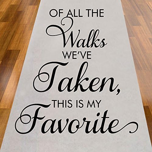 My Favorite Aisle Runner for Weddings