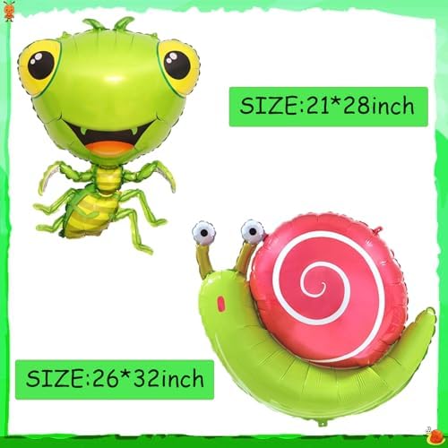 6Pcs Insect Themed Balloons Set for Parties