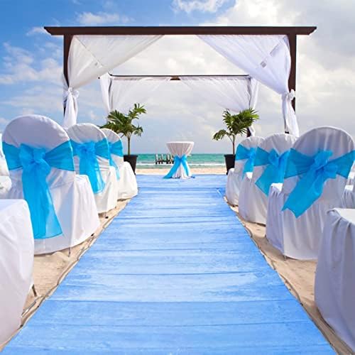 KAMPCO Blue Wedding Aisle Runner for Outside and Indoor Use