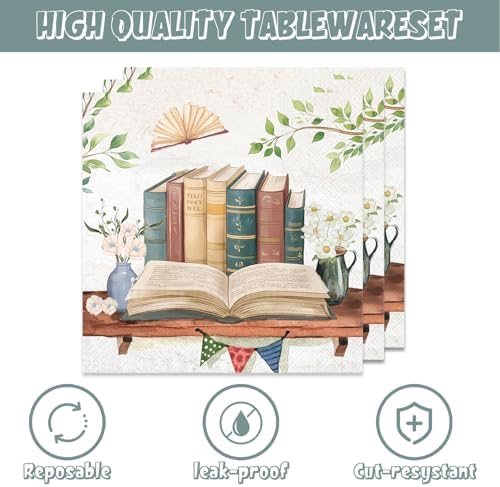 40pcs Book Themed Party Decorations for 20 Guests