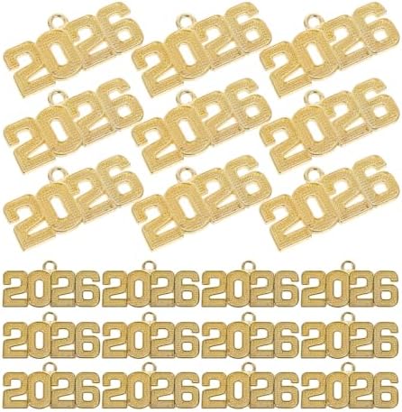 LUOZZY 100pcs Alloy Keychain Charms for DIY Jewelry Graduation Accessories