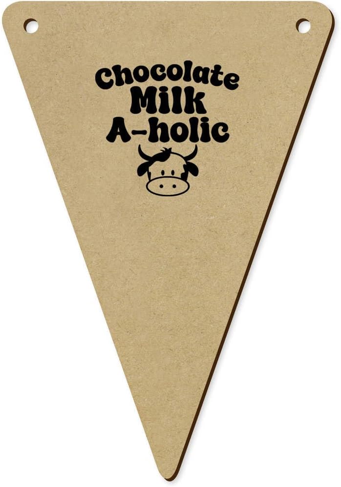 Azeeda 5 Piece 140mm Funny Baby Toddler Text Wooden Bunting Flags