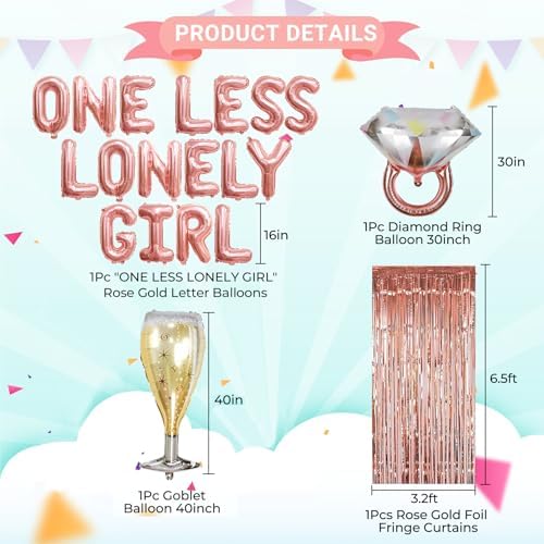TOLONAG Bachelorette Decor Balloons Party Favors