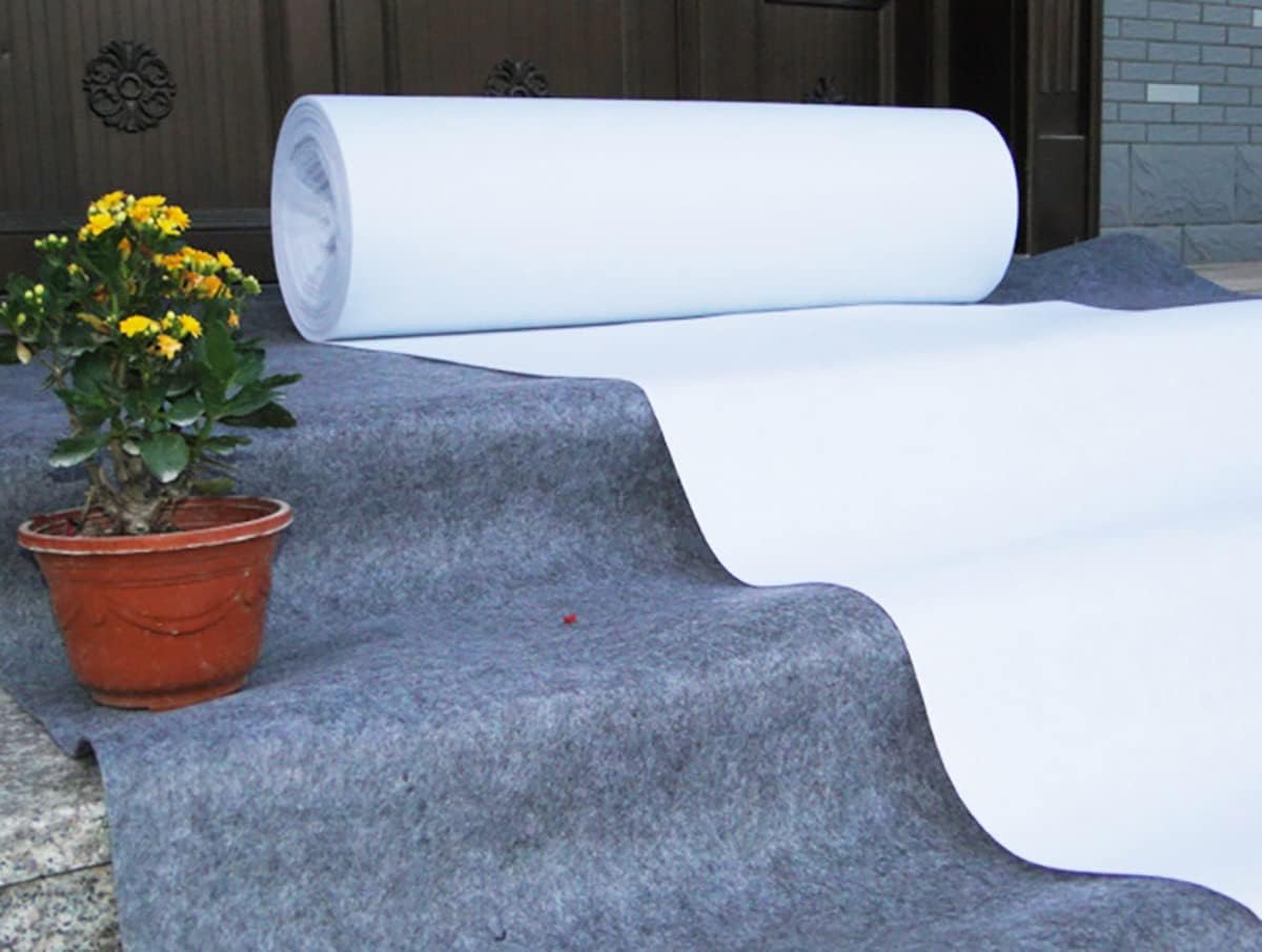 HUAHOO White Aisle Runner Carpet for Weddings and Events