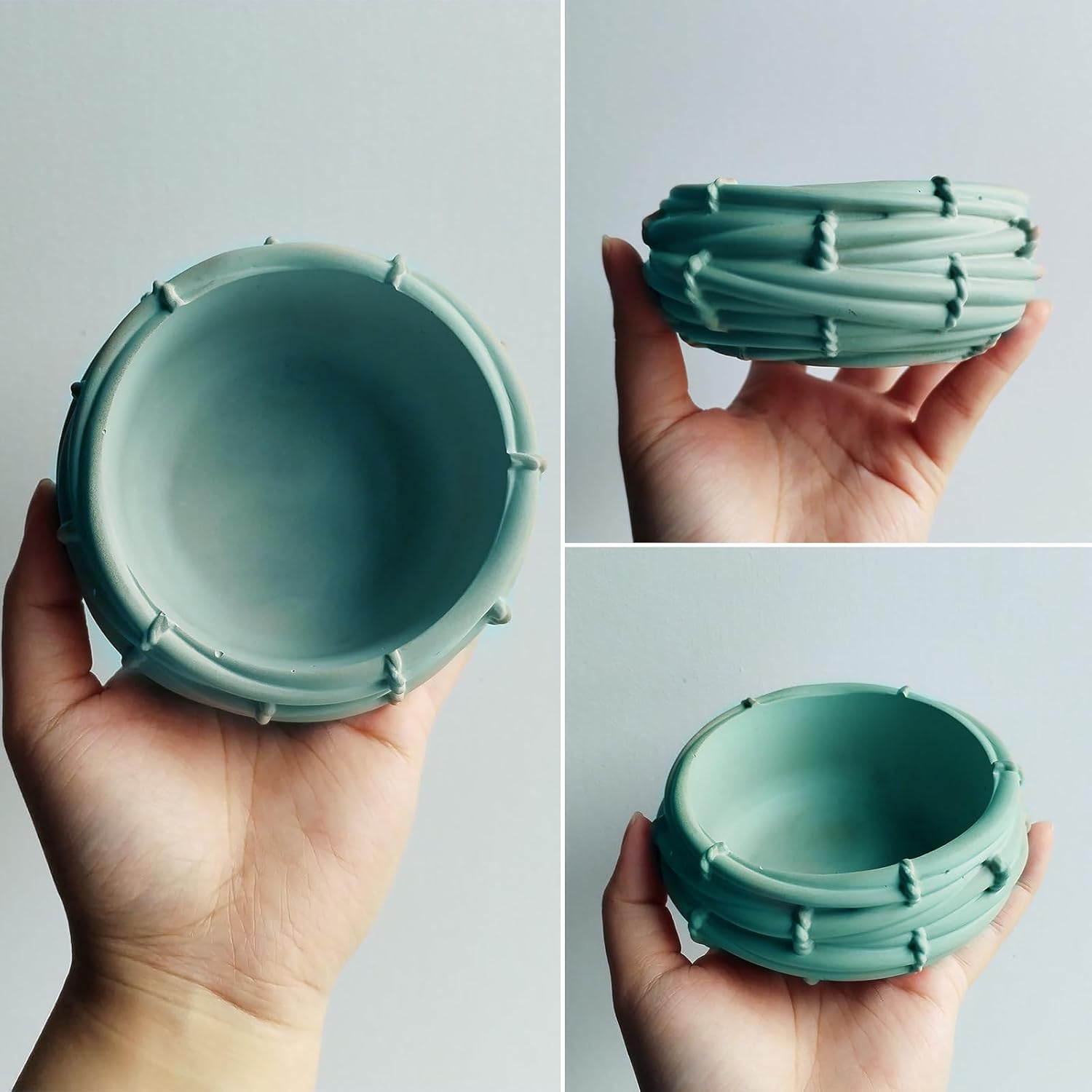Wehous Resin Mold Bird Nest Shape Bowl Candle Holder