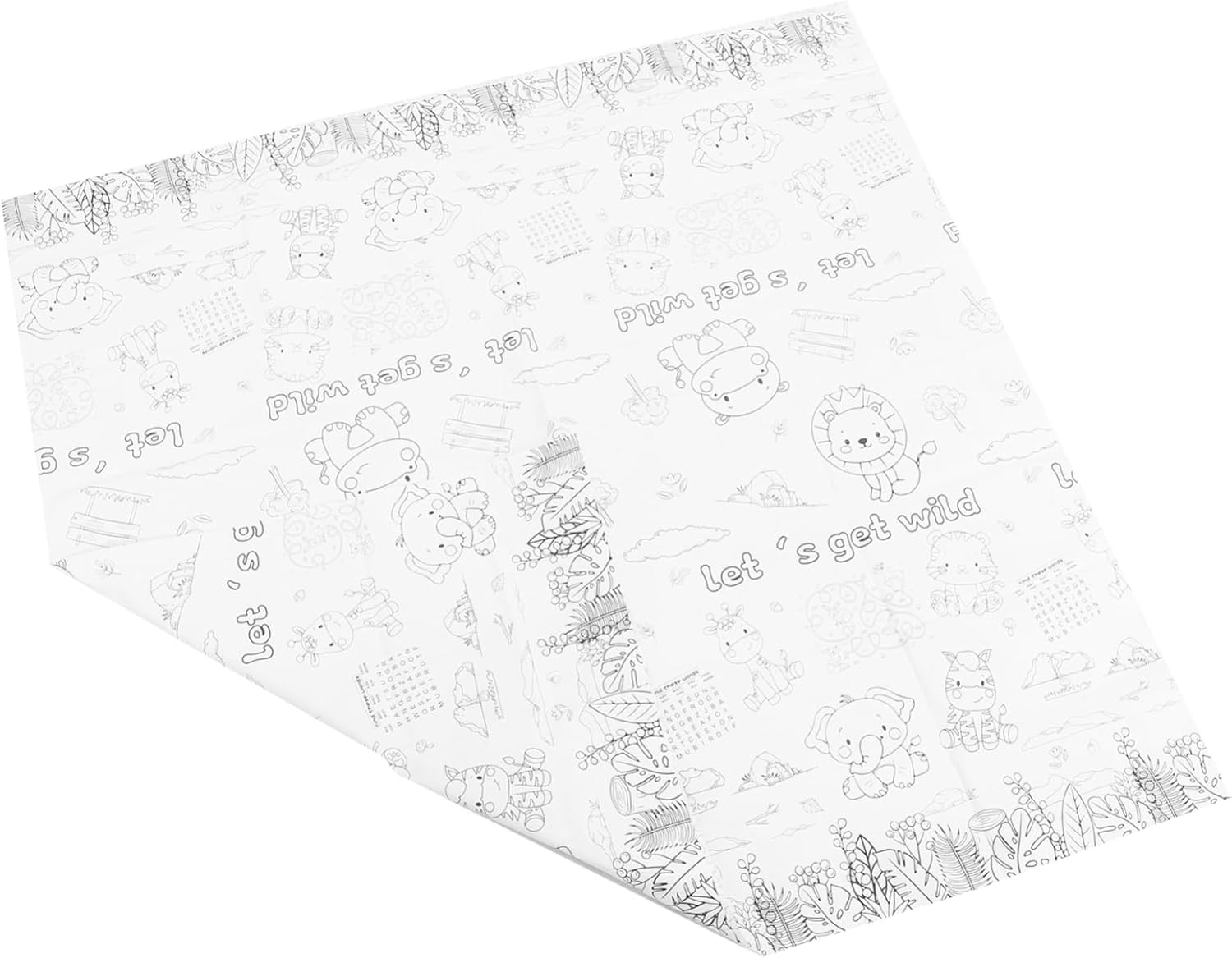 Zoo Theme Birthday Tablecloth for Kids and Parties