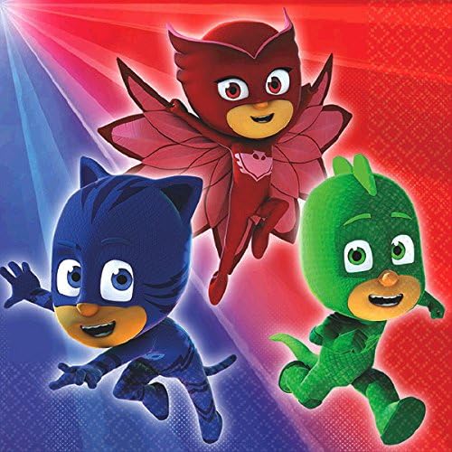 Amscan PJ Masks MEGA Deluxe Birthday Party Pack for 16