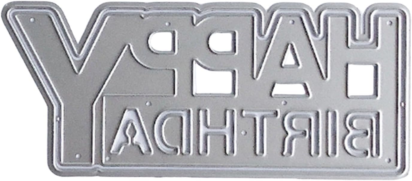 Metal Die Cut Embossing Stencils for Birthday Cards and Scrapbooking