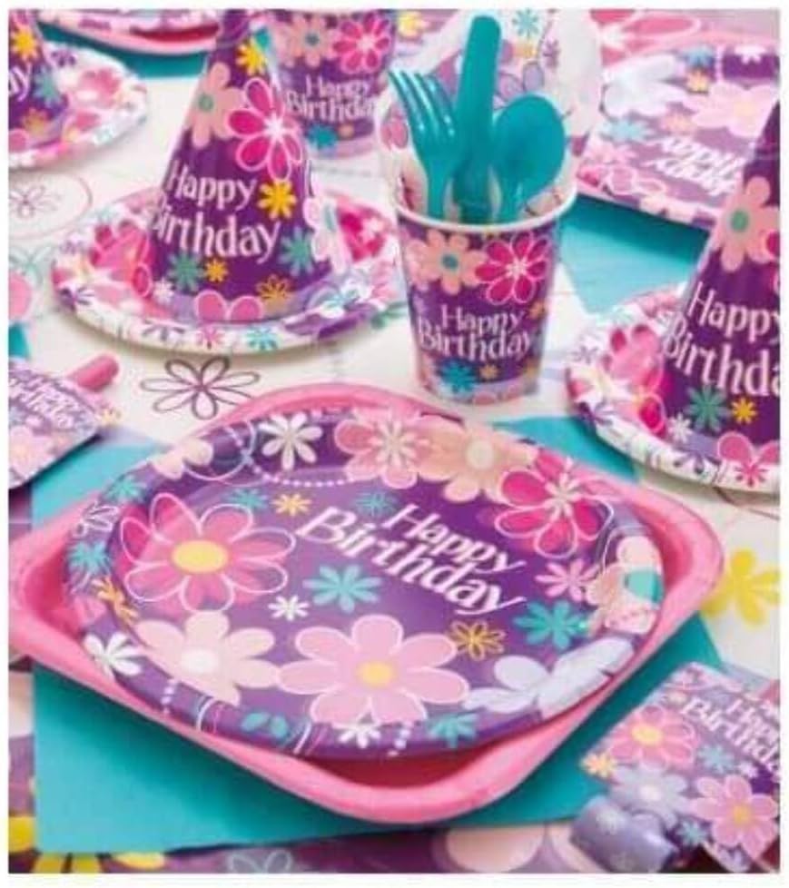 9oz Blossom Birthday Party Cups 8ct