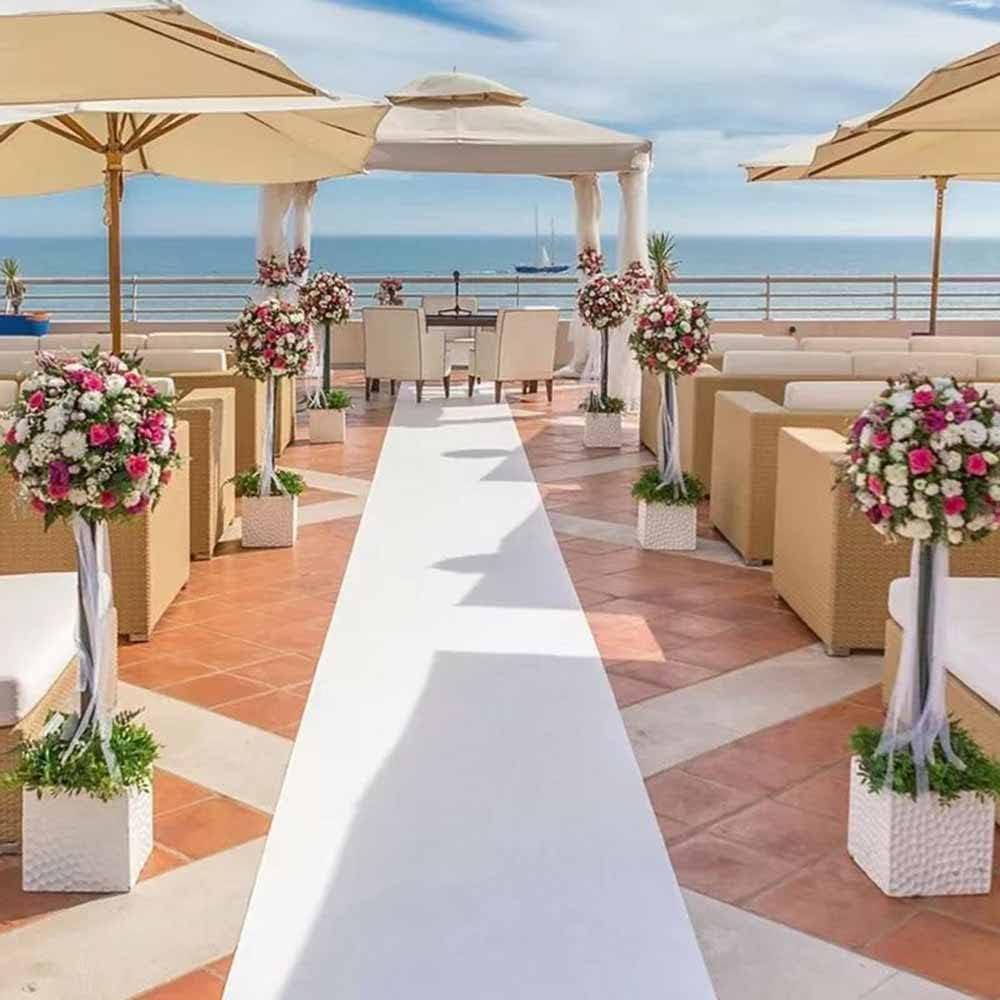 RZMY White Wedding Aisle Runner 33ft x 328ft