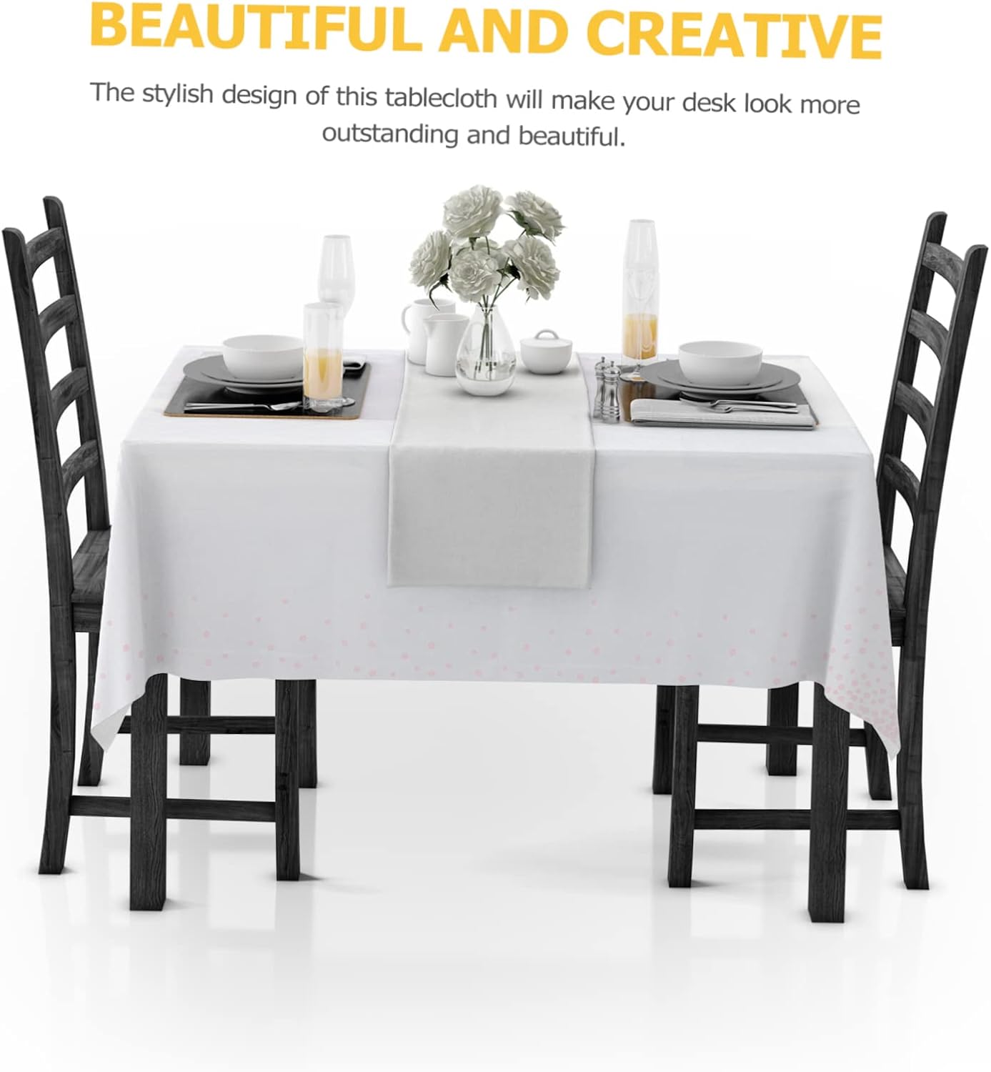 Festival Tablecover Set with Silk Table Runner and Girls Theme
