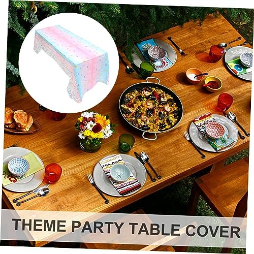 ULDIGI Disposable Mermaid Tablecloth for Birthday Parties