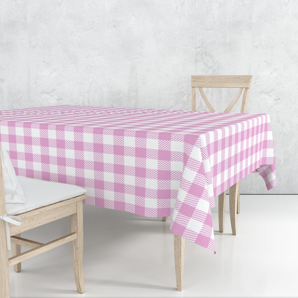 3 Pack Purple Gingham Tablecloths for Events