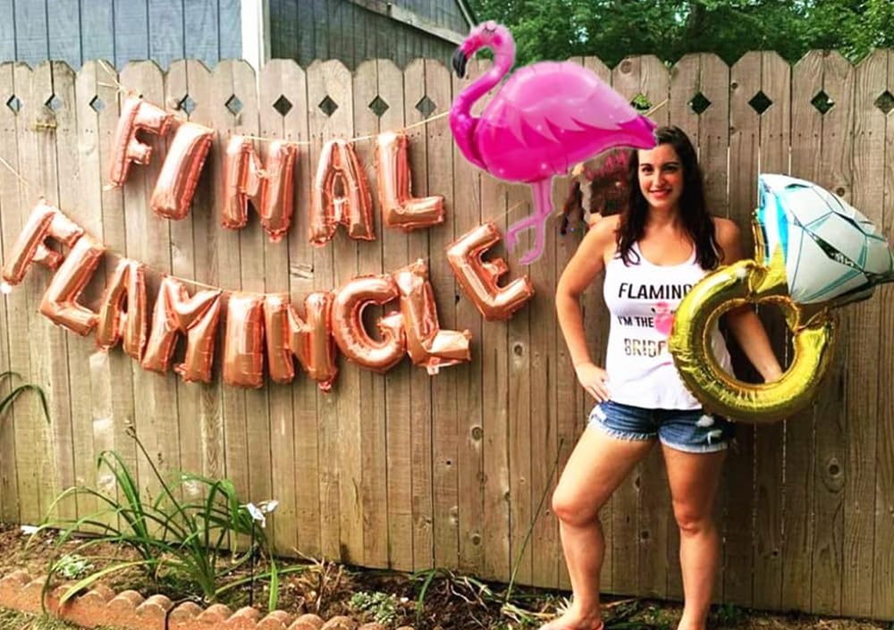 Rose Gold Final Flamingle Balloons Bachelorette Party Decor
