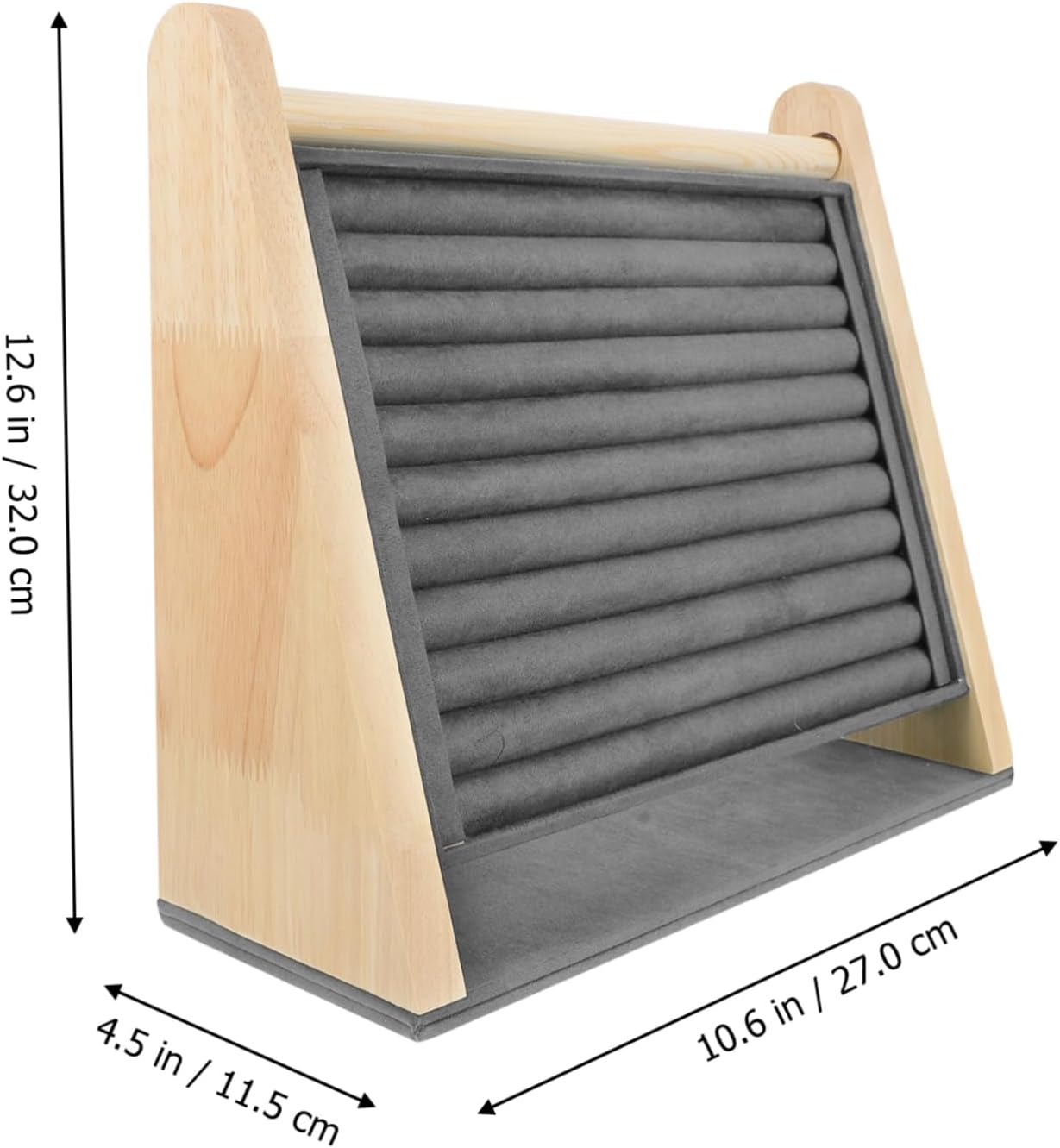 Wooden Jewelry Organizer for Earrings and Necklaces