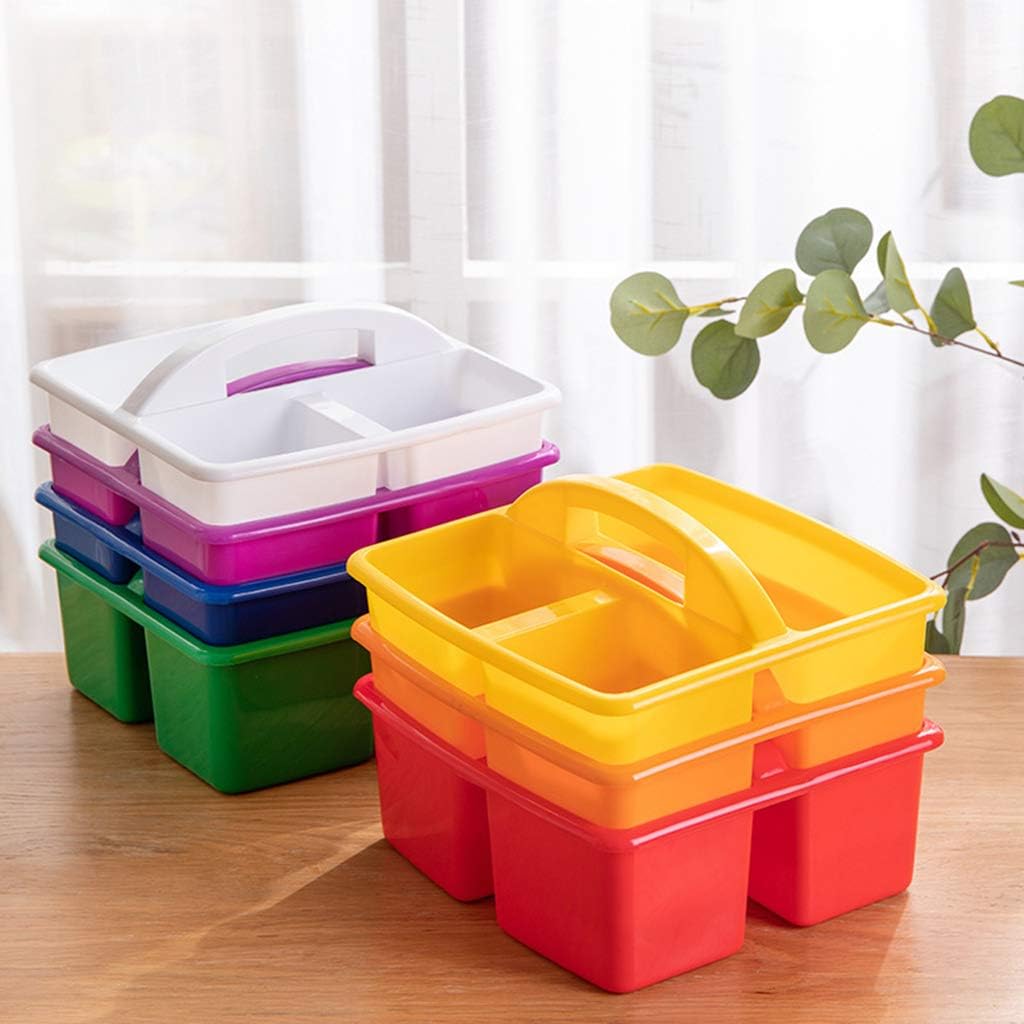 MODODO 3 Compartment Storage Basket Bin Box for Classroom and Home
