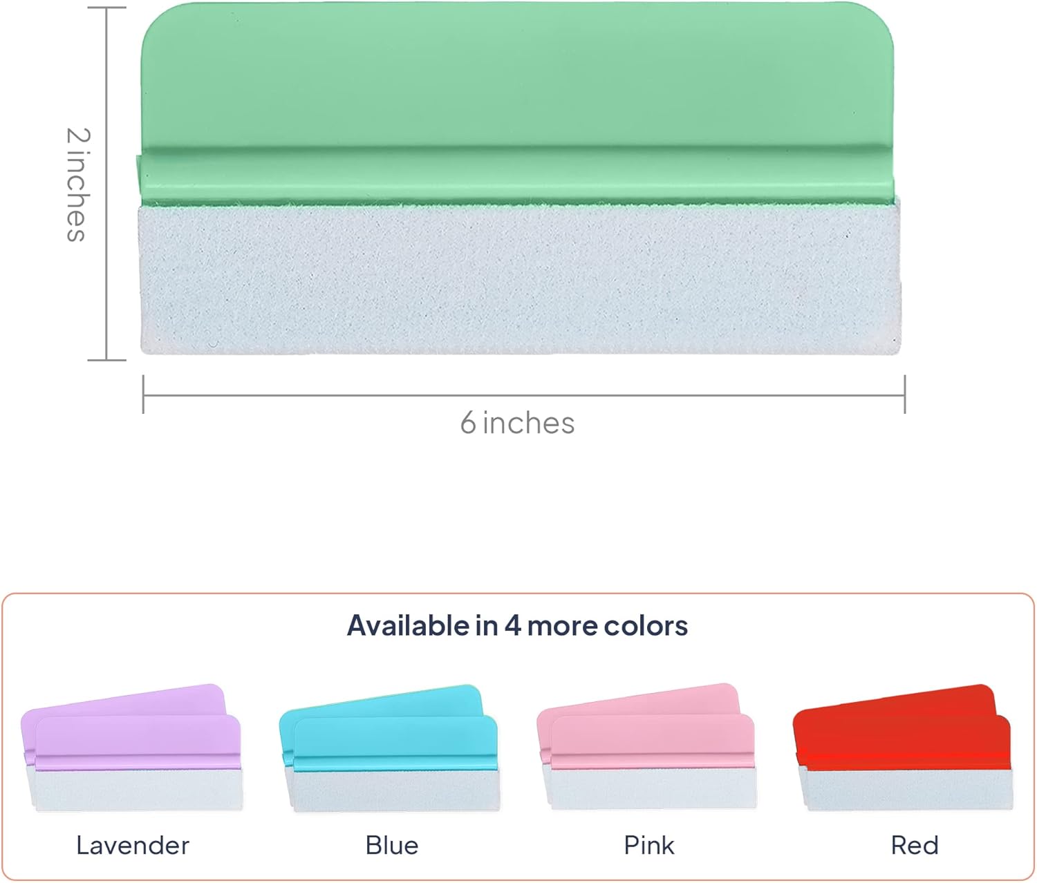 iVyne Green Colorful Plastic Squeegee 2 Pack