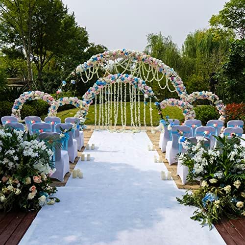 White Wedding Aisle Runner Carpet 2mm Thickness