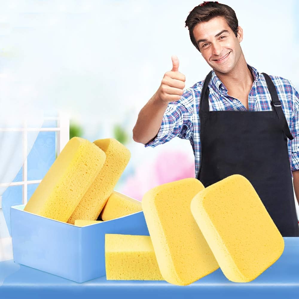 Yesland 10 Pcs Paint Sponges - Large Synthetic Sponges for Art Crafts Cleaning